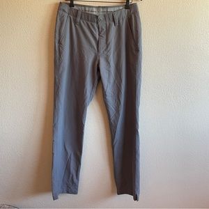 Under Armour Golf Pants In Gray with light Stripes